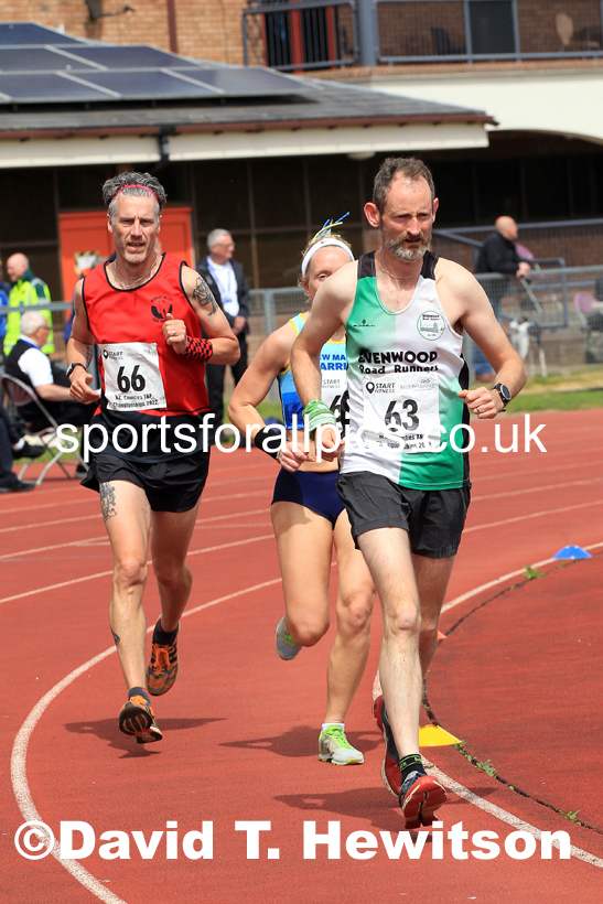 2022 North Eastern Counties AA 10000 metres Champs., Chester le Street, Sat,. May 21st. Photo: David T. Hewitson/Sports for All Pics